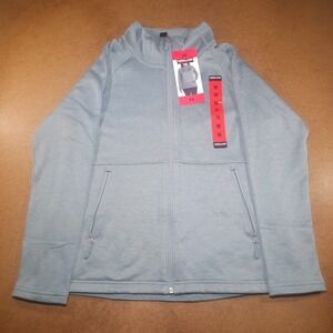 NWT Kirkland Signature Women's Fleece Full Zip Jacket, Gray, Size Medium
